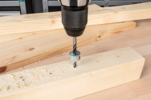Wolfcraft dieptestops | voor boren | ø6, 8, 10mm | 3 stuks - 2755000