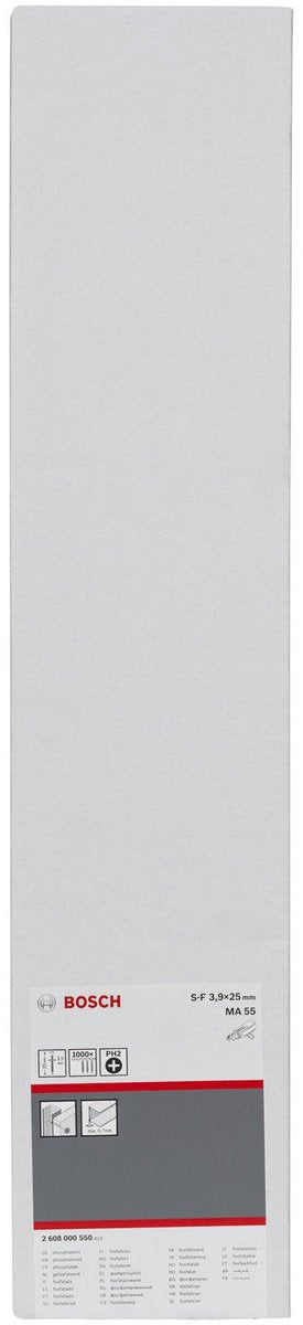 Bosch snelbouwschroef grove schroefdraad 3,9 x 25 1000st