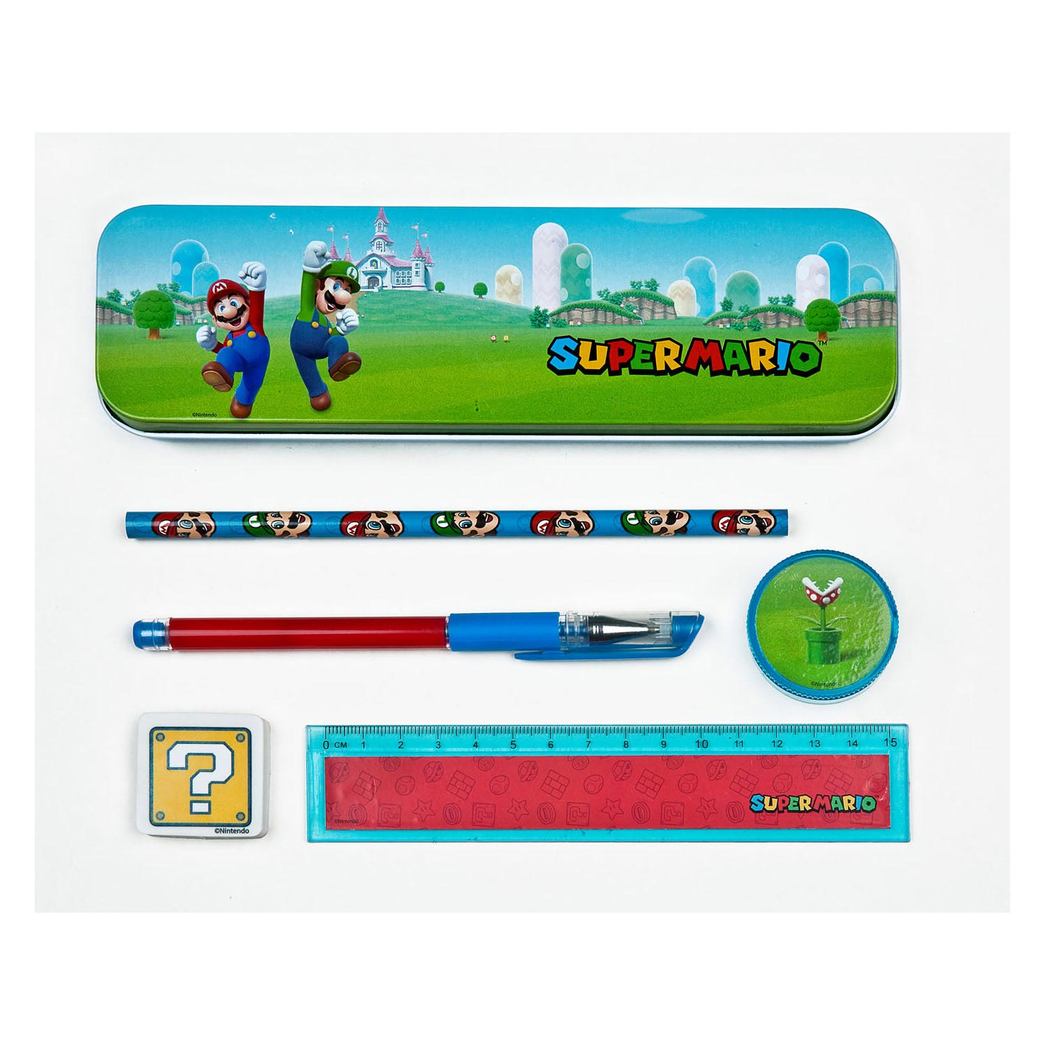 Undercover gmbh Undercover Super Mario School Set - 7-piece tin with stationery.