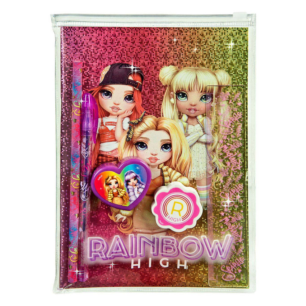 Rainbow Hoge Schrijfset, 7dlg.