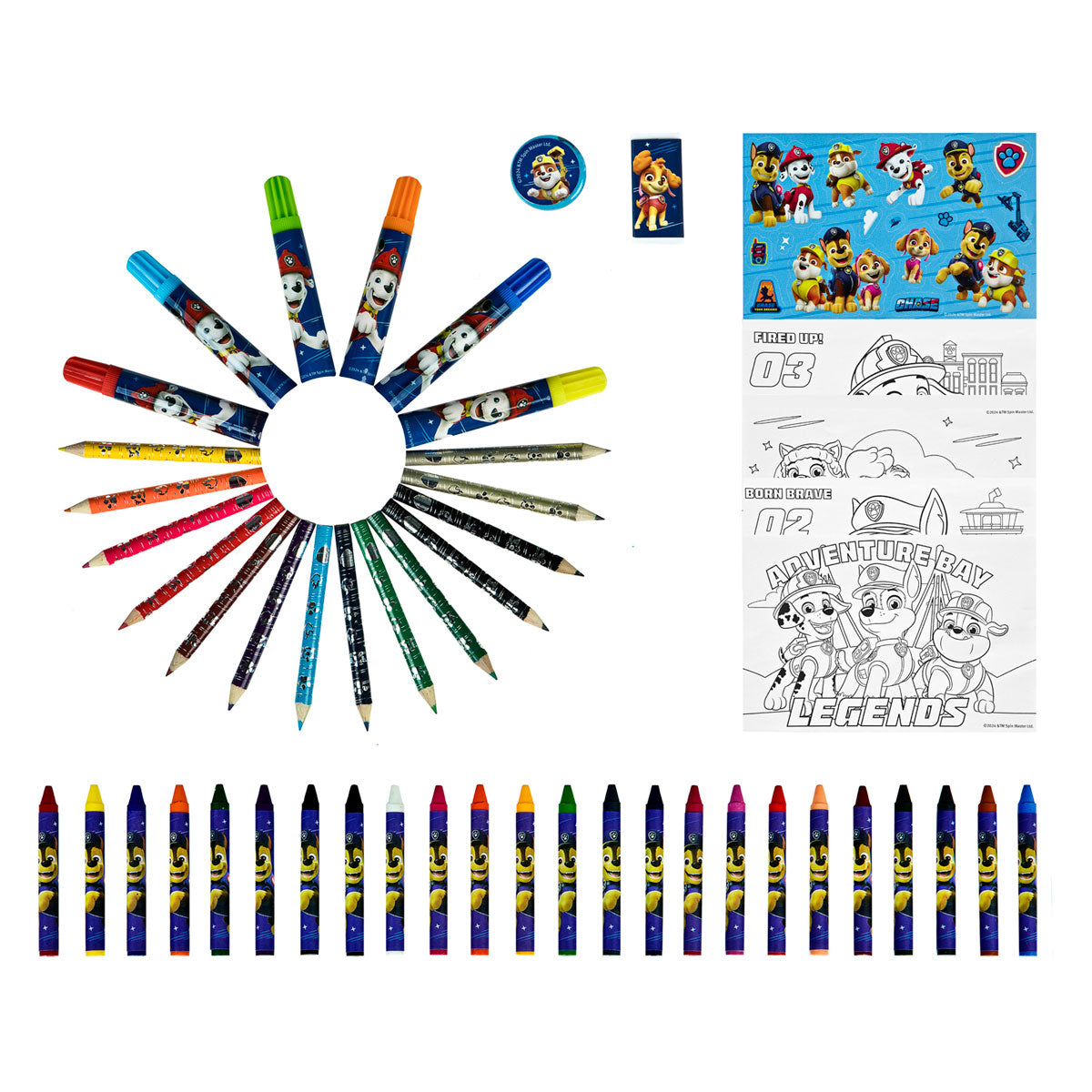 Undercover Paw Patrol kleurkoffer 51-delig