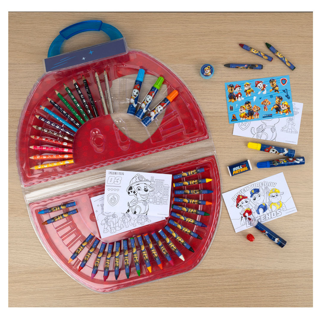 Undercover Paw Patrol kleurkoffer 51-delig