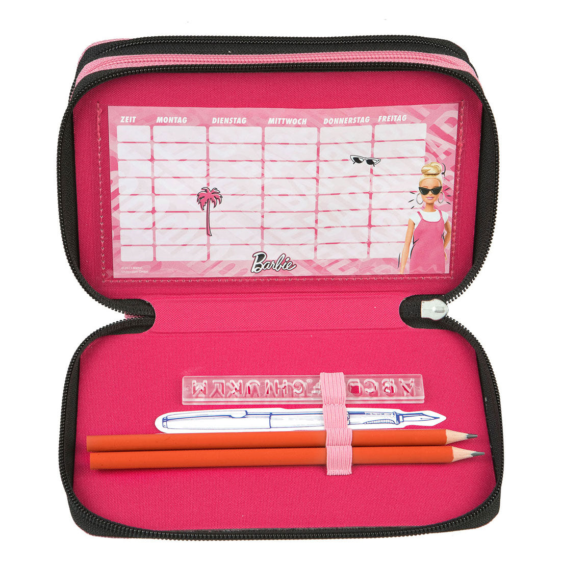 Undercover 3-vaks gevulde etui barbie