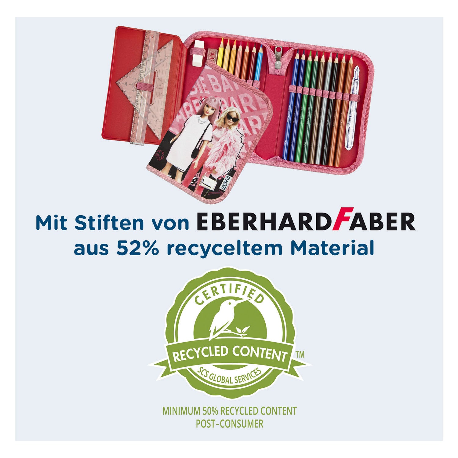 Undercover gevulde etui barbie