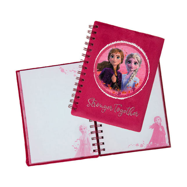Undercover disney frozen notitieboek a5 met pailletten - multicolor.