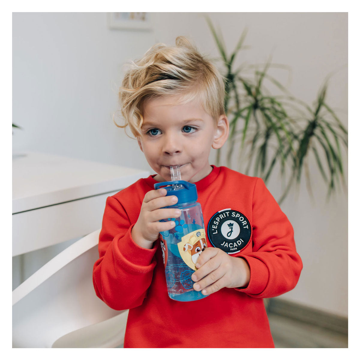 Undercover Paw Patrol drinkfles 500 ml blauw transparant