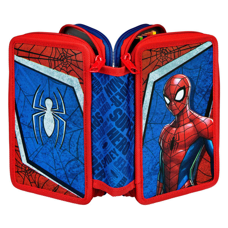 3-vaks Gevulde Etui Spiderman