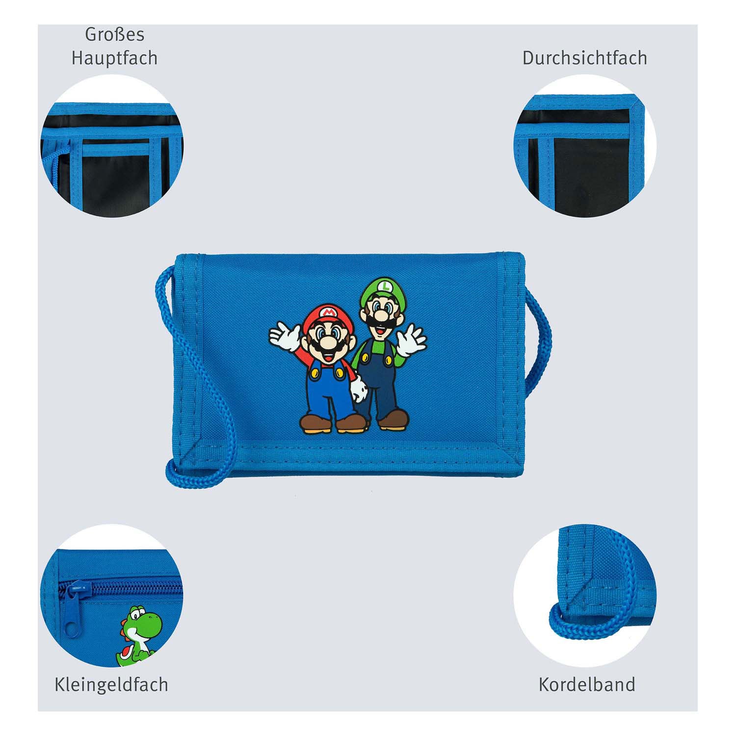 Undercover portemonee super mario blauw
