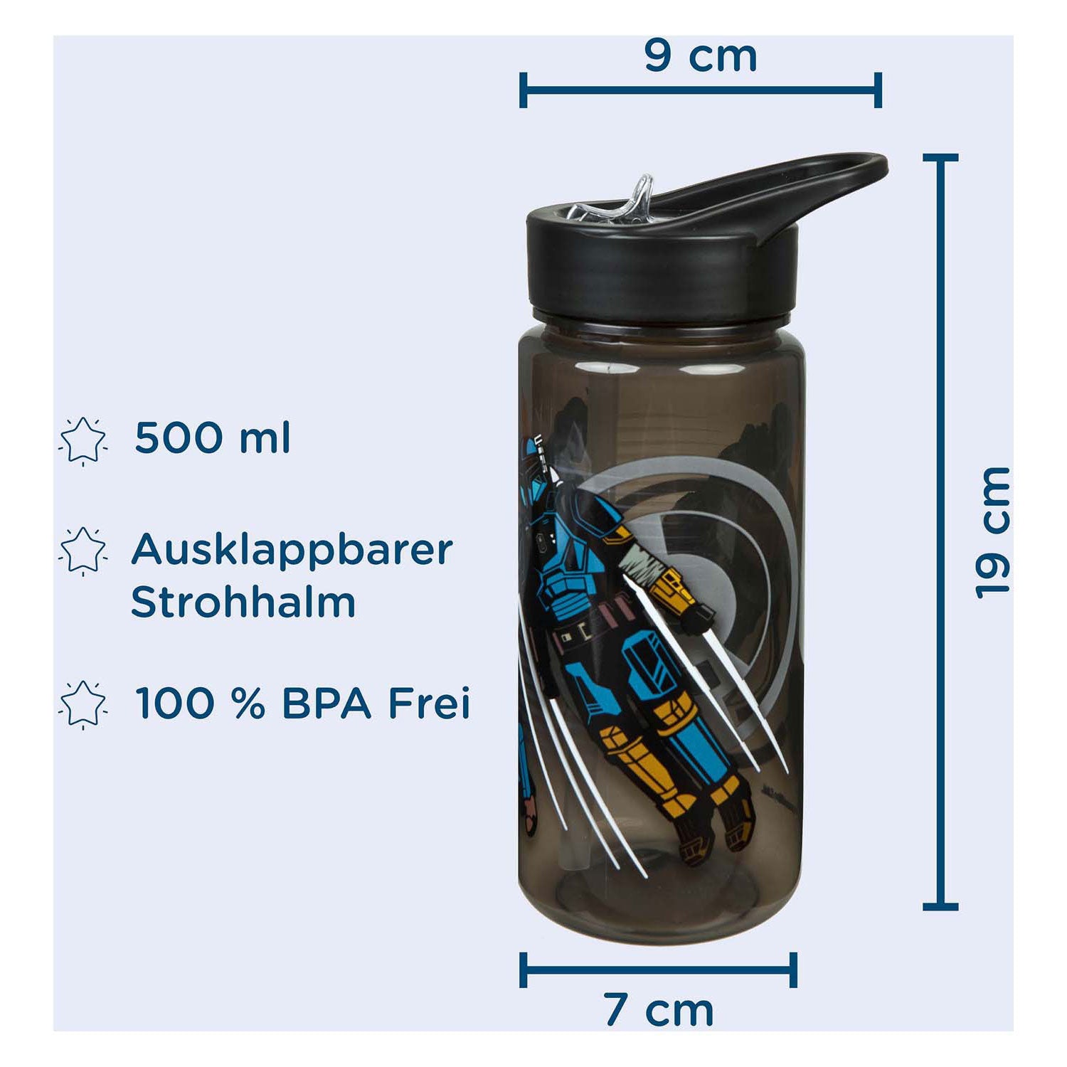 Undercover areo drinkfles star wars mandolorian, 500ml