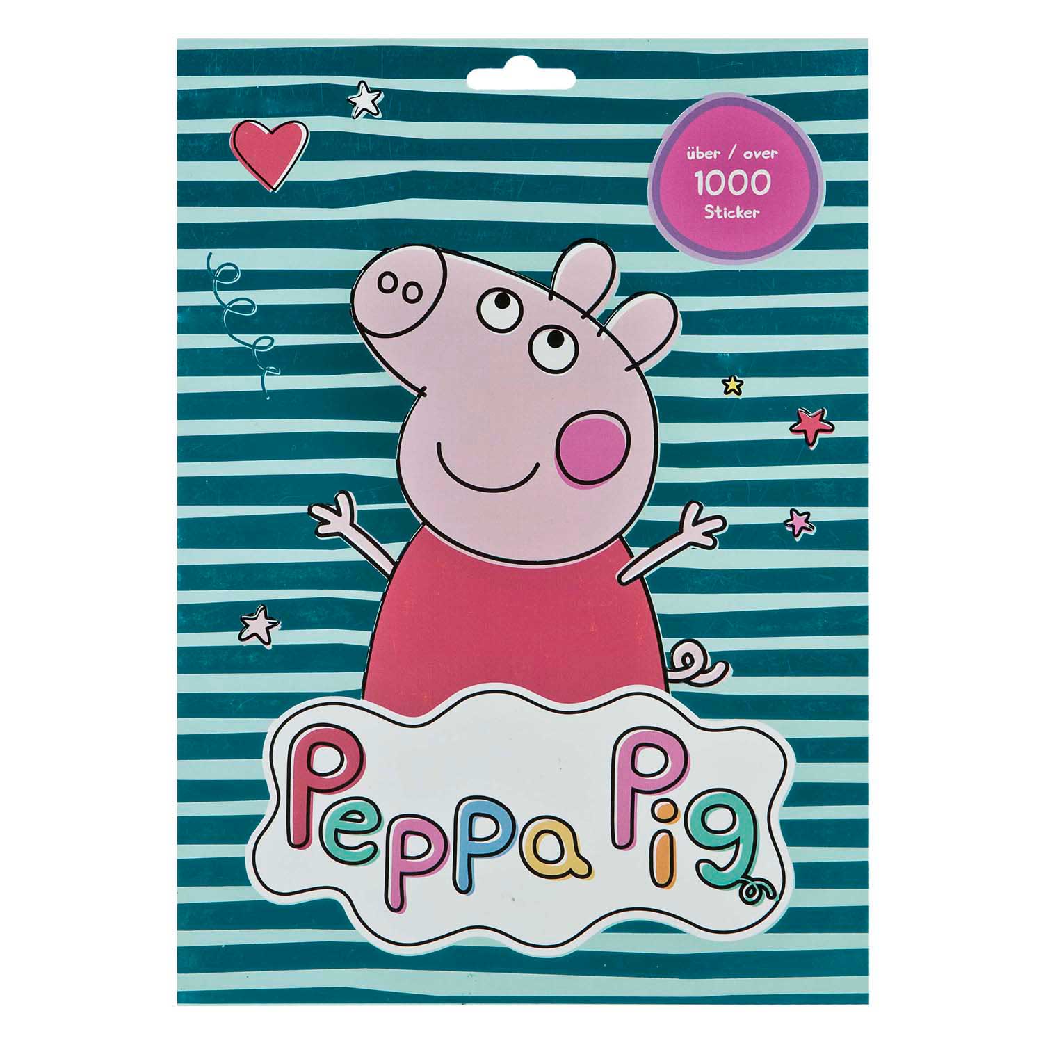Undercover stickervellen peppa pig - 1000st.