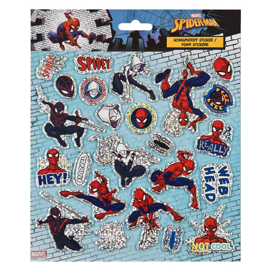 Undercover foam stickers spiderman