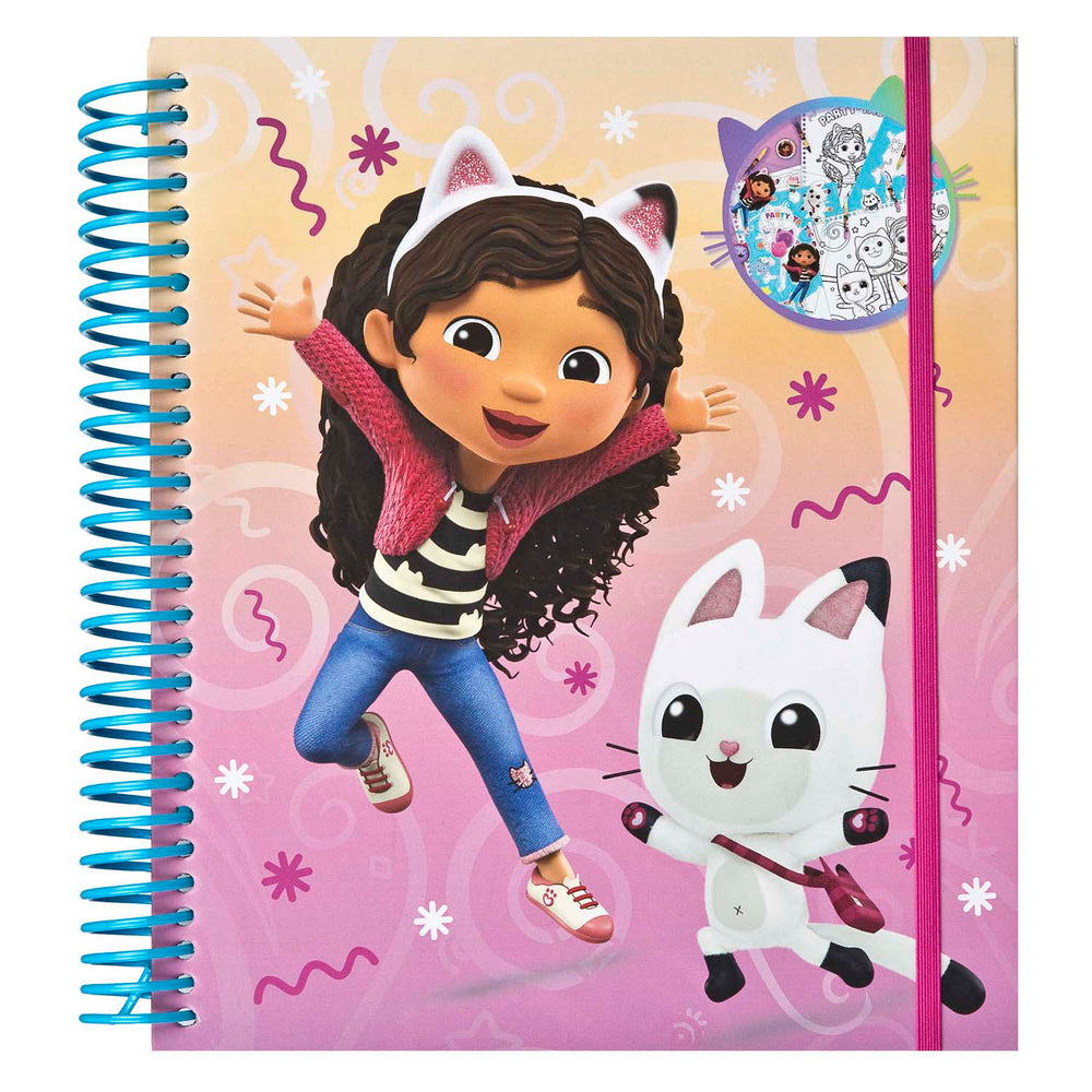 Undercover stencil en kleur set gabby's poppenhuis - 49dlg.