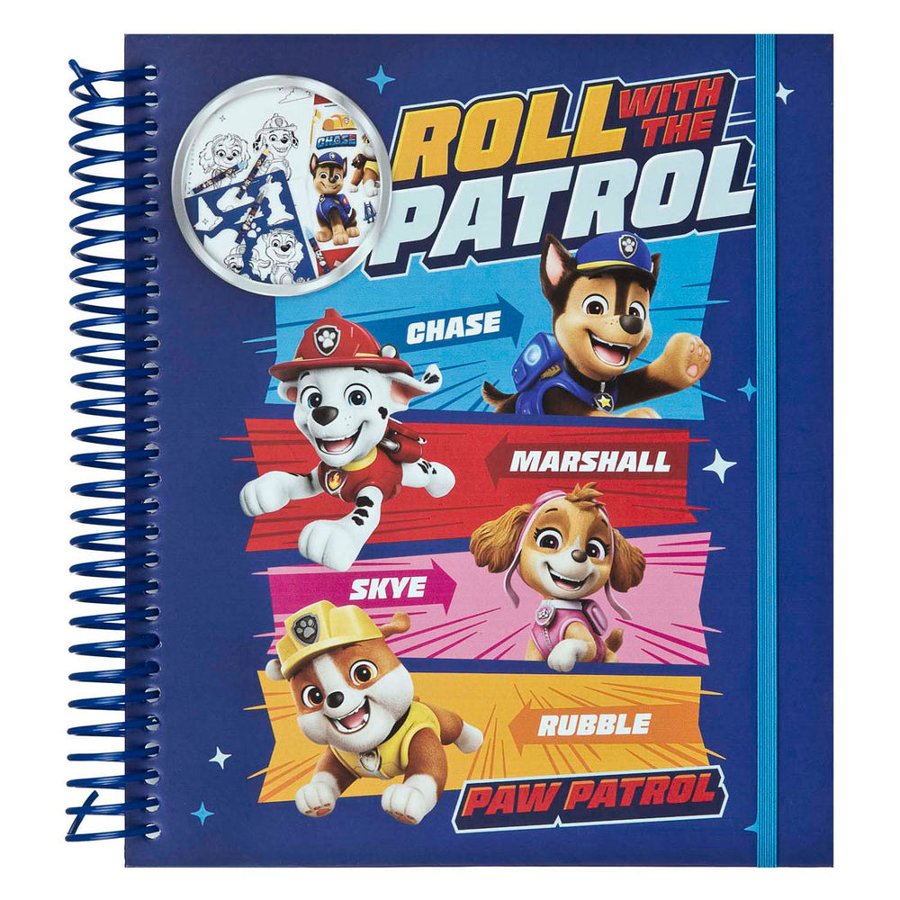 Undercover stencil en kleur set paw patrol - 49dlg.