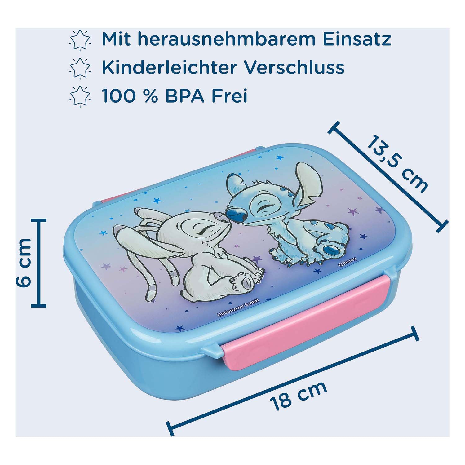 Undercover lunchbox lilo stitch | 4 stuks