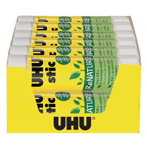 Uhu lijmstift renature (12 per pak) lgeurarm, geschikt voor kinderen