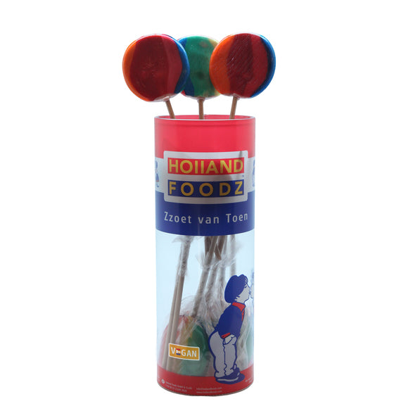 Holland foodz ronde lolly regenboog nr. 1 (10 stuks)
