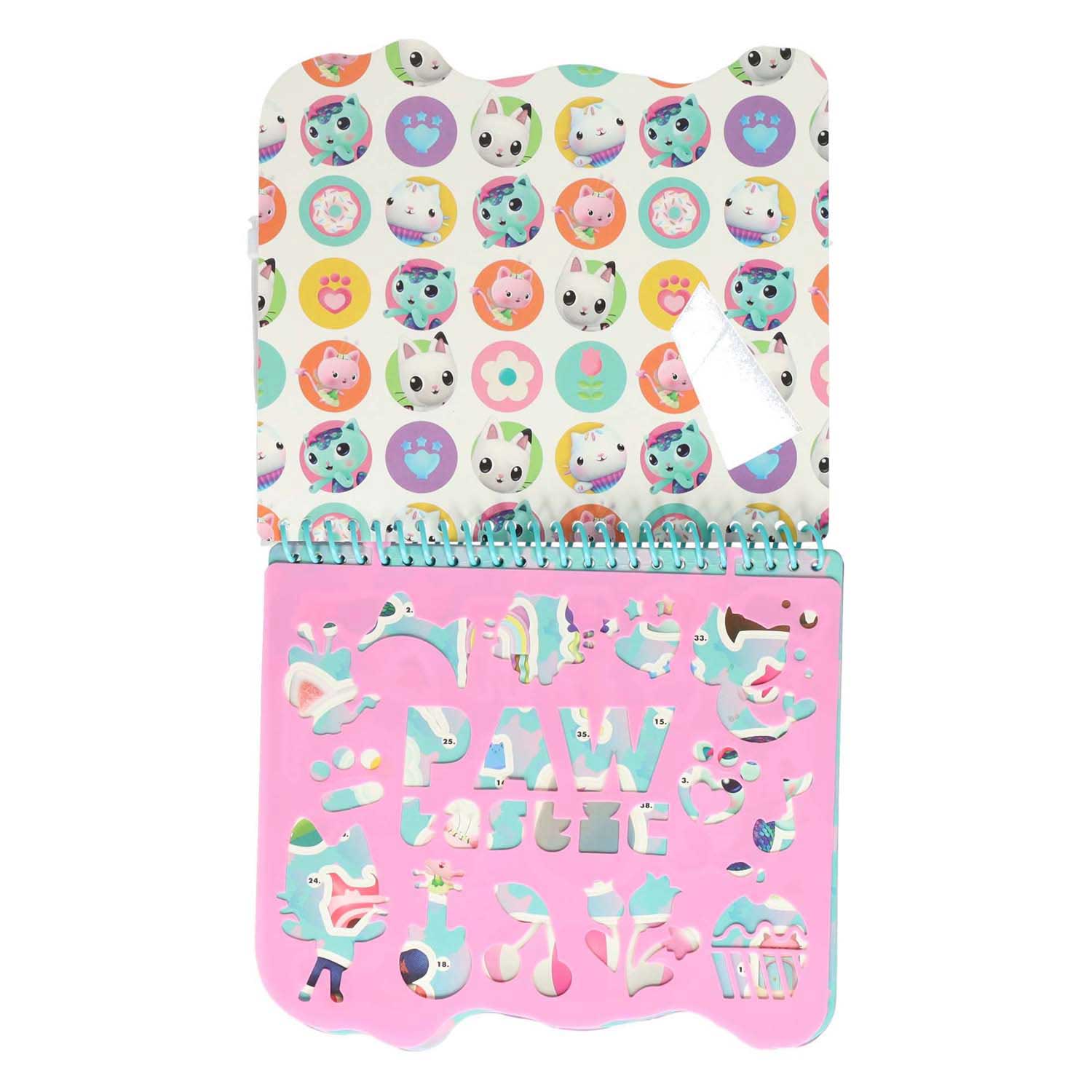 Ty gabby's poppenhuis kleurblok met stiften en sjablonen