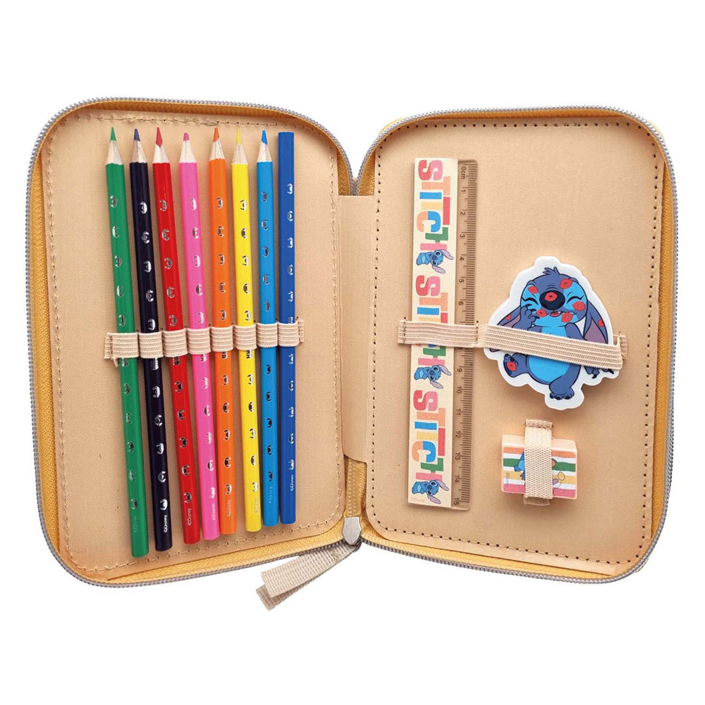 Disney stitch 2-vaks gevulde etui