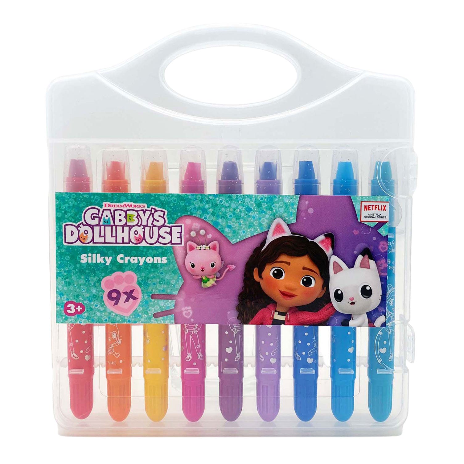 Speelgoedland gabby's poppenhuis silky gel krijtjes