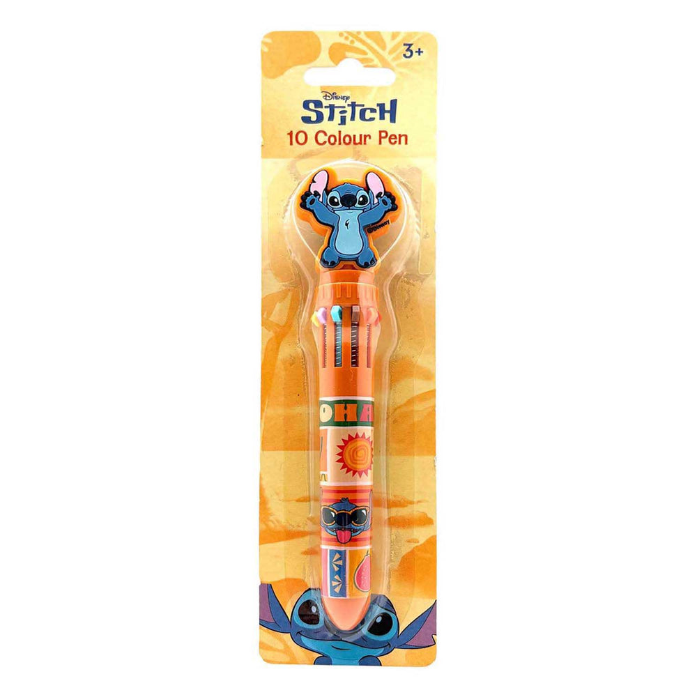 Speelgoedland stitch 10-kleurenpen met topper