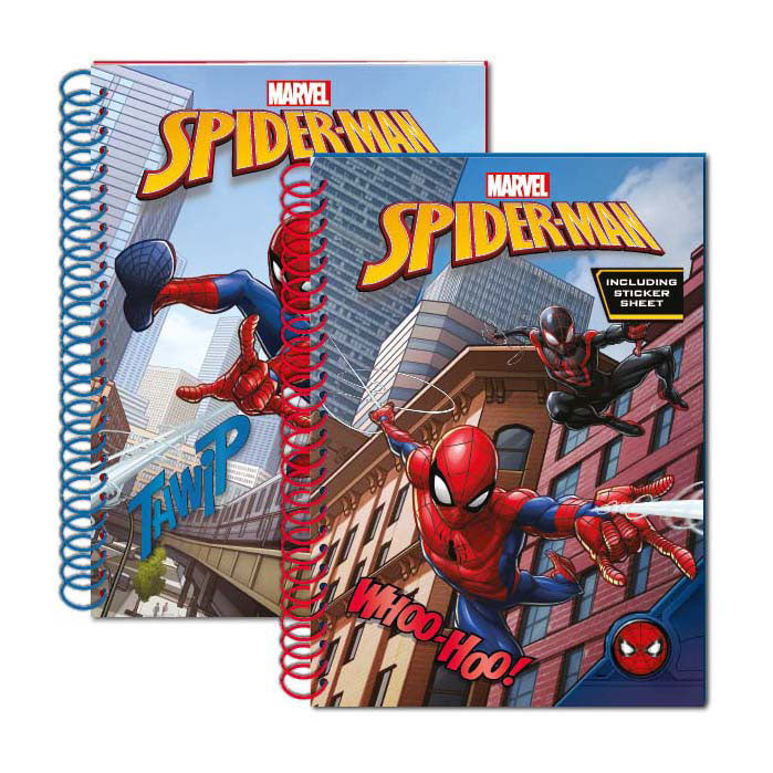 Speelgoedland spiderman glitter notitieboek