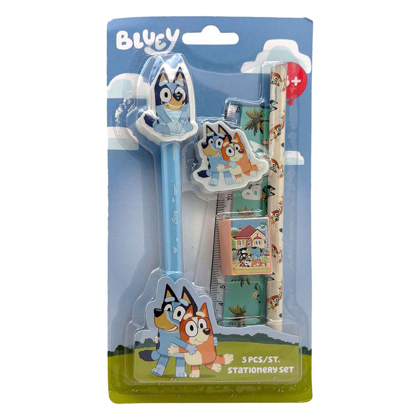 Bluey schrijf set - 5dlg.