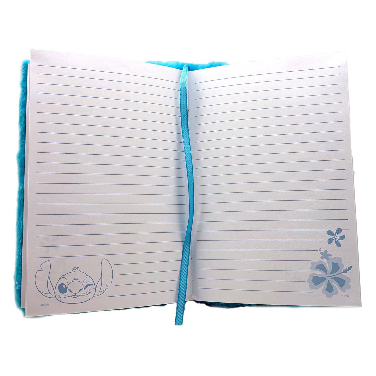 Merkloos sans marque stitch pluche notitieboek.