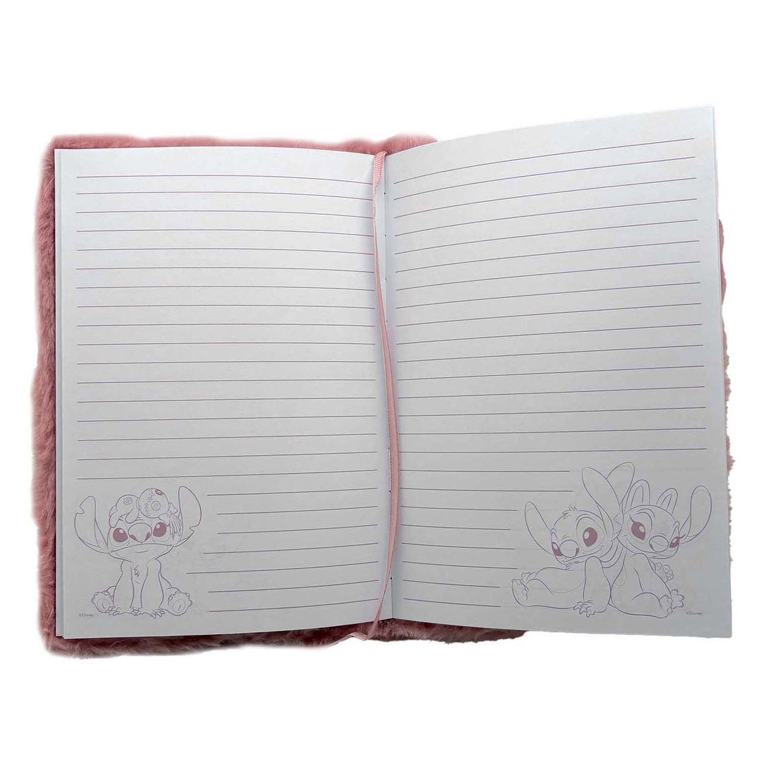 Merkloos sans marque stitch pluche notitieboek stitch angel.