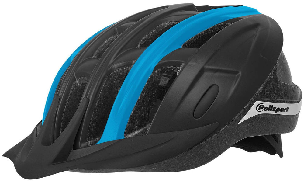 Polisport Ride In helm. maat: M (54 58 cm), kleur: zwart Blauww mat