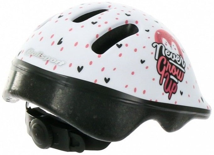 Casque enfant Polisport Hoggy. taille : XXS (44 48 cm), couleur : blanc rose mat