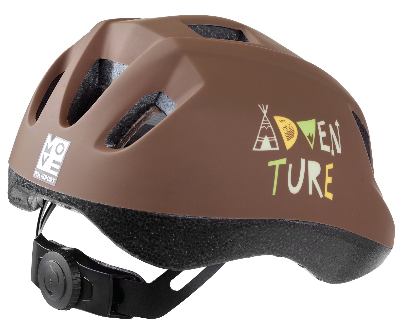 Polisport kinderhelm adventure xs 46-53 cm bruin