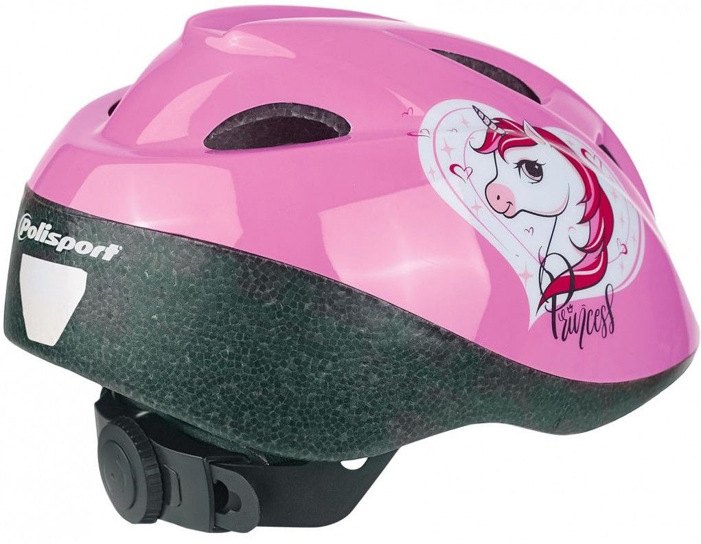 Polisport kinderhelm Eenhoorn. maat: S (52 56 cm), kleur: roze