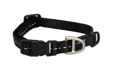 Rogz voor honden nitelife halsband zwart