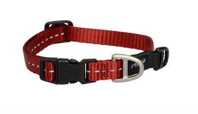 Rogz voor honden nitelife halsband rood