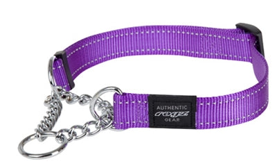 Rogz voor honden houthakker halfslip halsband paars