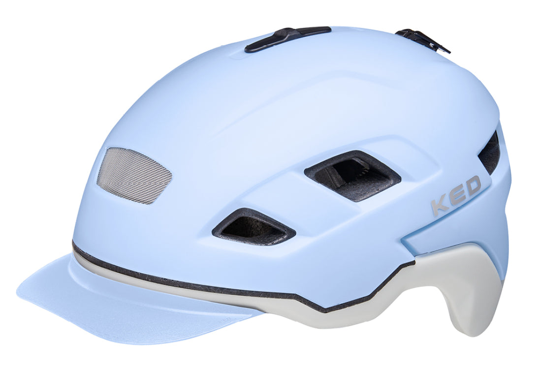 Fietshelm KED Berlin L (56-61cm) - lightblue ash matt