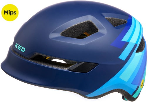 Fietshelm KED Pop Mips - klein (48-52 cm) - blauw