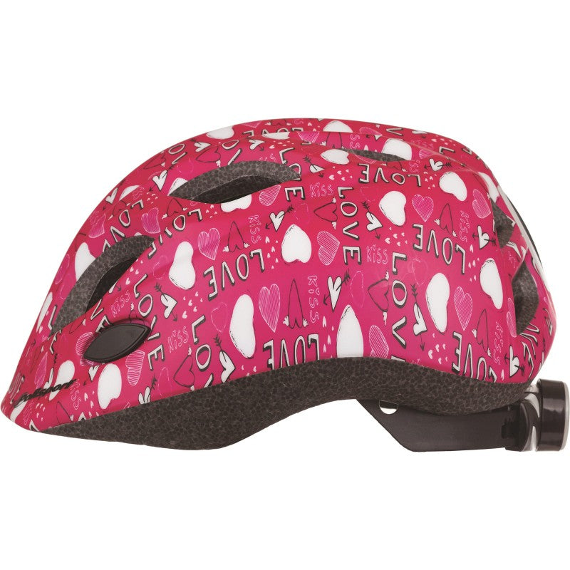 Polisport juniGouden fietshelm s 52-56cm love met led licht