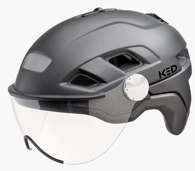 Fietshelm KED B-Vis X-Lite M (52-58cm) - zwart metallic mat