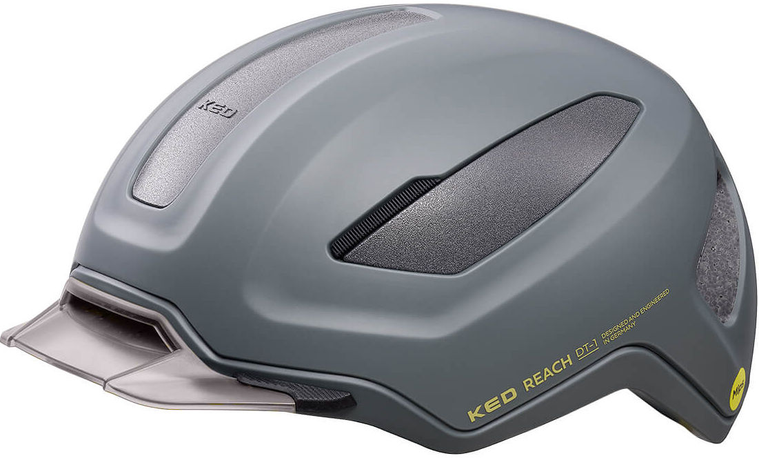 Ked fietshelm reach dt medium 54-58 cm - grijs goudgeel