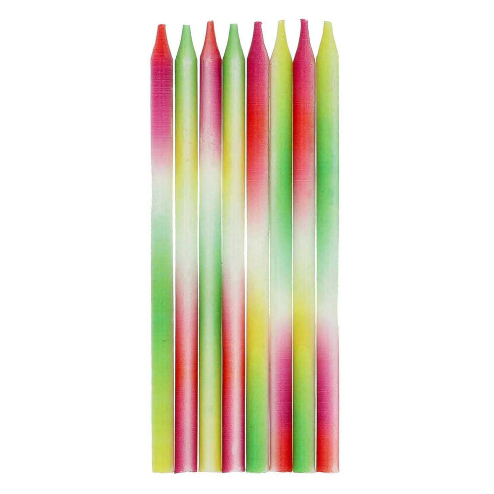 Folat bv kaarsjes neon delight - 24st.