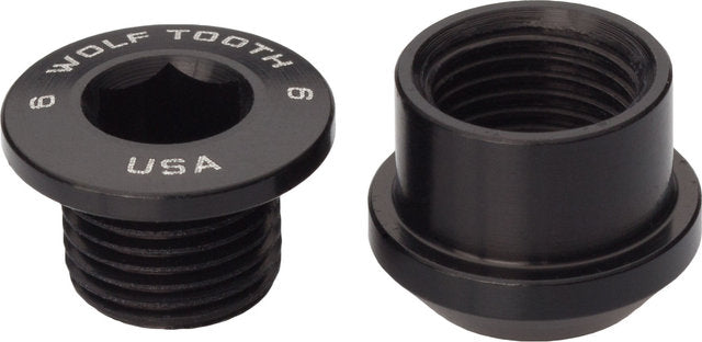 Wolf tooth components chain ring bolt set, 4-arm 6 mm