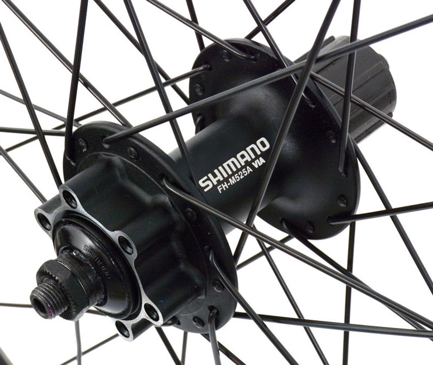 Custom made 29 shimano 6-bolt deore fh-m525 rodi black rock rear wheel