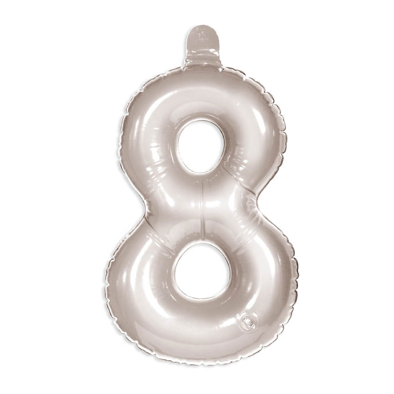 Cijfer Ballon 8 Zilver