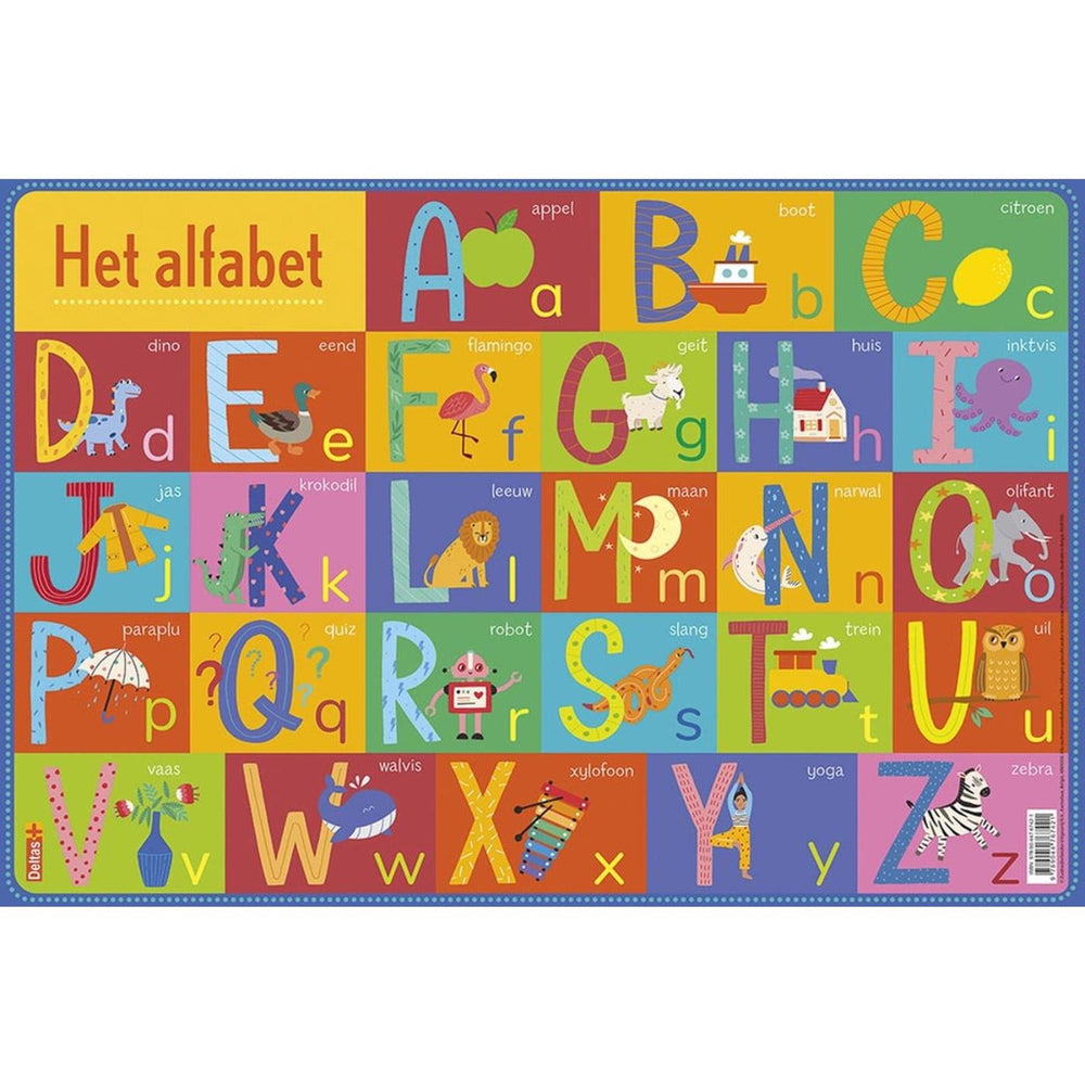 Deltas educatieve onderlegger - het alfabet 47,5x32cm