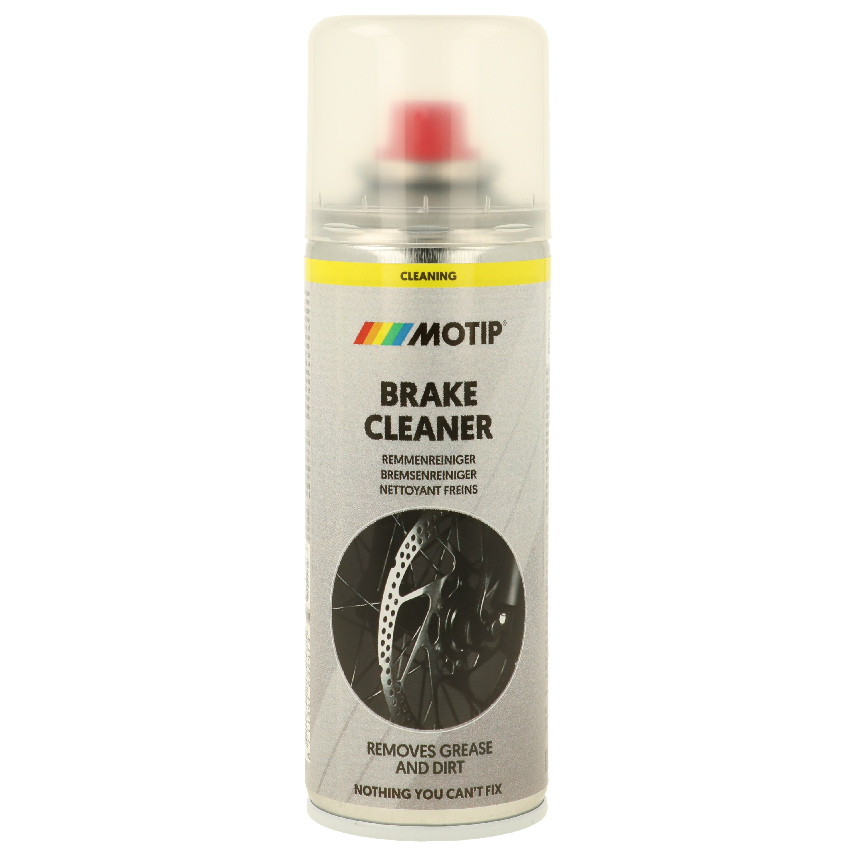 Motip Fietsenremreiniger 200ml. Remmenreiniger met hoog oplossend vermogen.