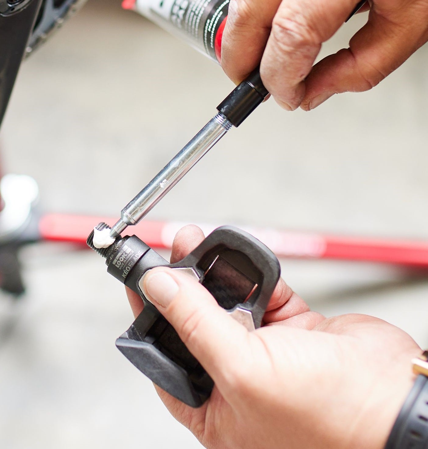 Vetspuit voor Cyclon tube