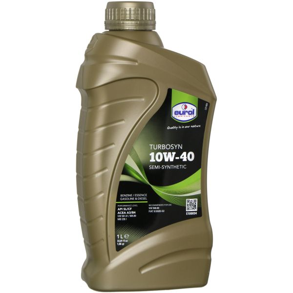 Huile synthétique Eurol 10W40 4T Turbosyn (1 litre)