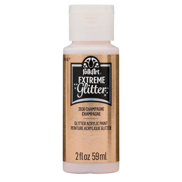 Folkart • extreme glitter acrylic paint champagne 59ml