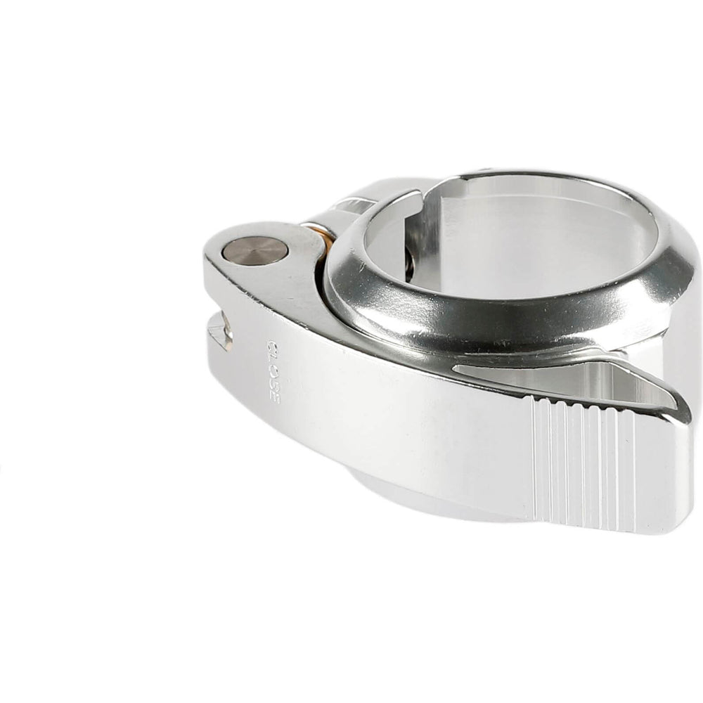 Zadelpenklem met snelspanner 38,5mm, zilver (hangverpakking)